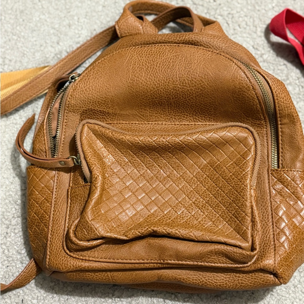 Target Tan Textured Backpack